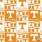 Licensed NCAA Tennessee All Over TENN-020 Cotton Fabric by the Yard